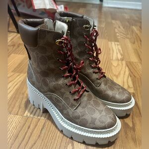 COACH Combat Boots Sz 8